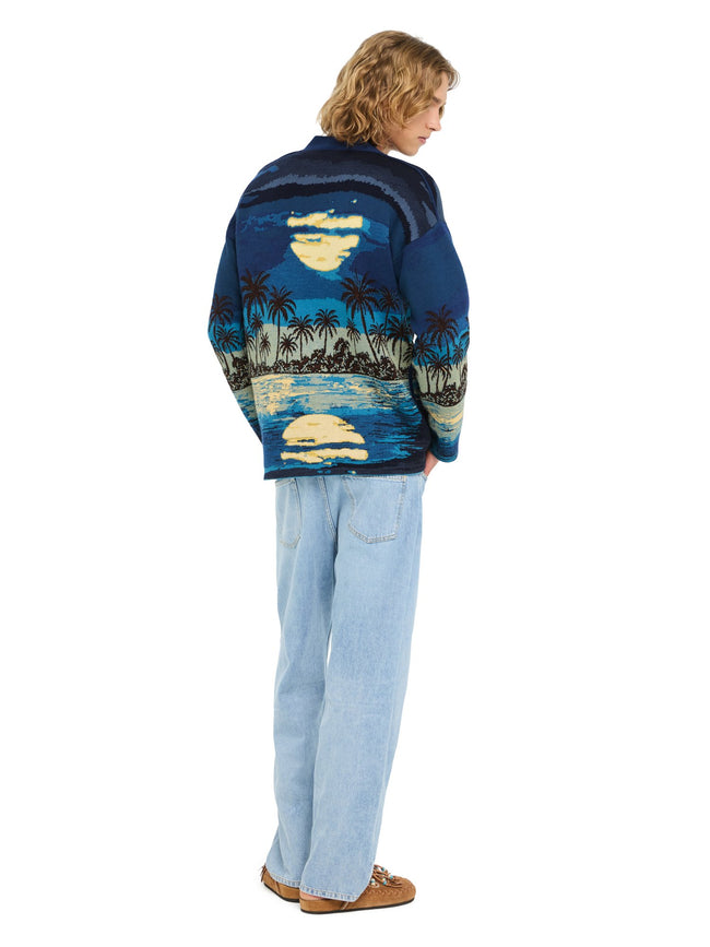 Alanui-The Cardigan-Man-Deep Blue/ Multicolor-LMHB027R26 KNI003-hover