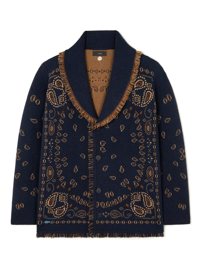 Bandana Jacquard Cardigan