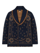 Bandana Jacquard Cardigan