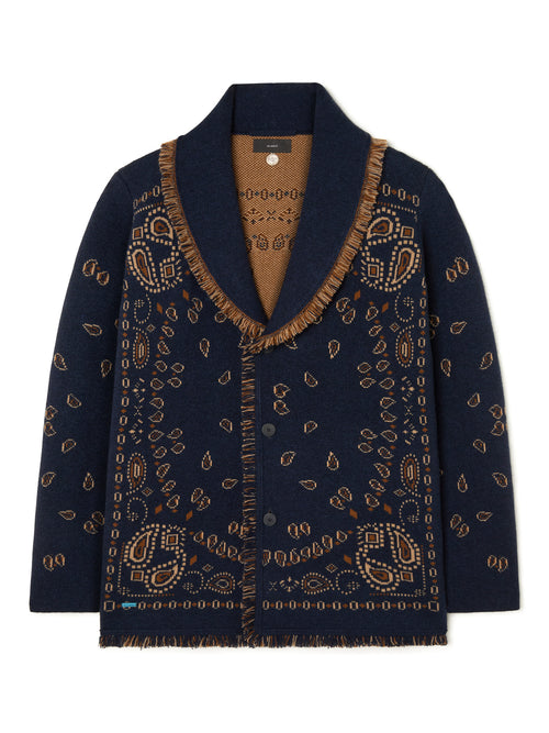 Bandana Jacquard Cardigan