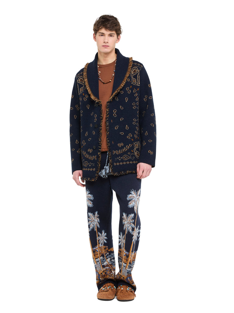 Bandana Jacquard Cardigan