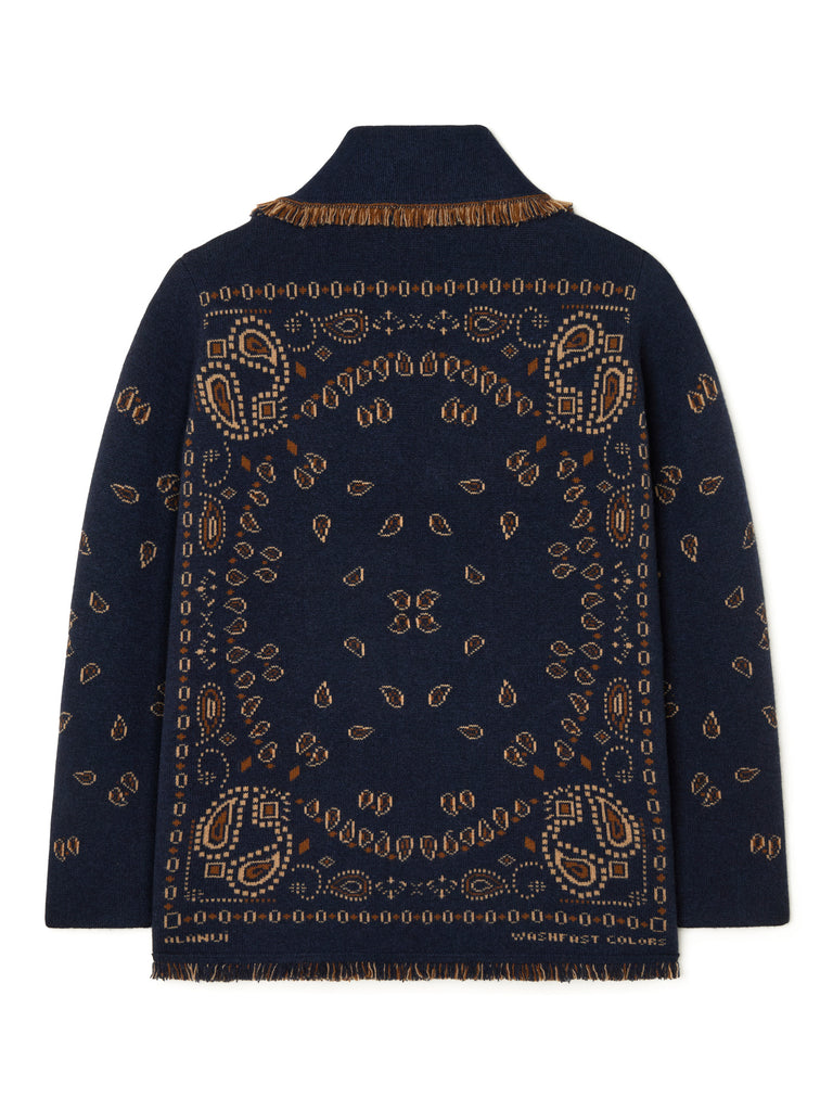 Bandana Jacquard Cardigan