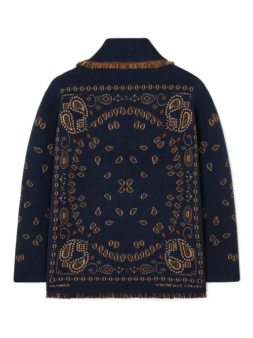 Bandana Jacquard Cardigan