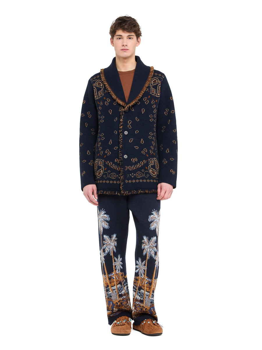 Bandana Jacquard Cardigan