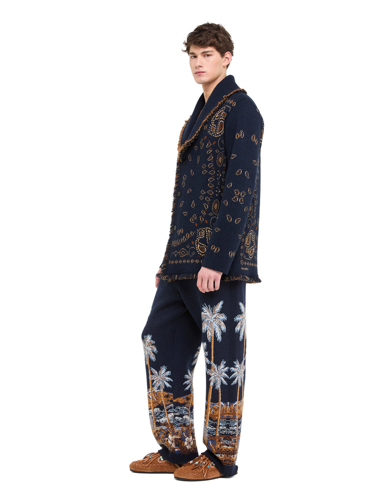 Bandana Jacquard Cardigan