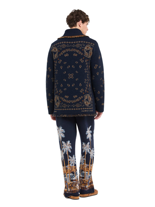 Bandana Jacquard Cardigan