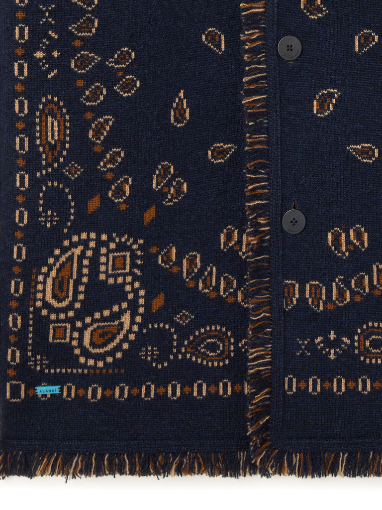 Bandana Jacquard Cardigan