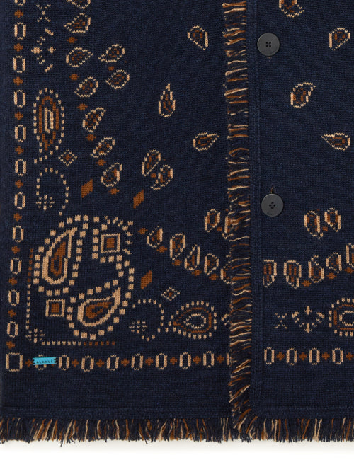 Bandana Jacquard Cardigan