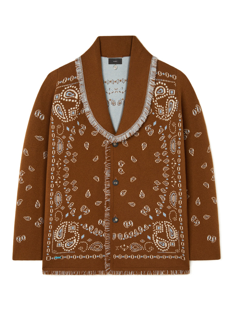 Bandana Jacquard Cardigan