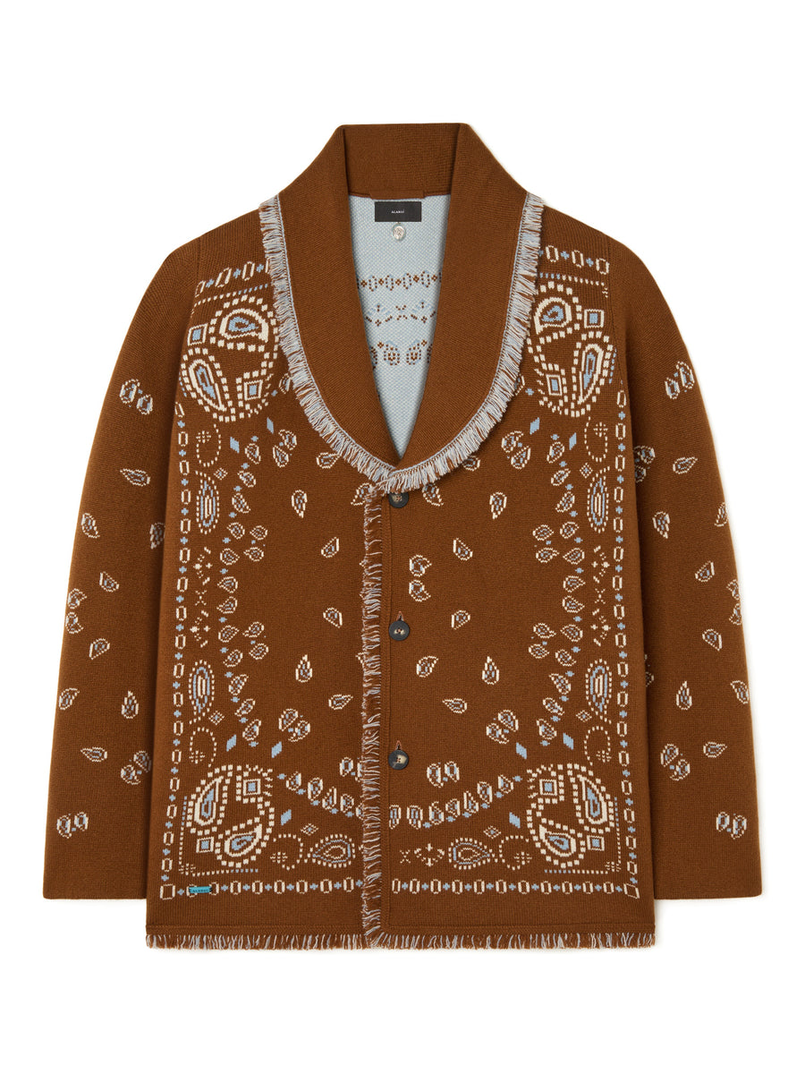Bandana Jacquard Cardigan