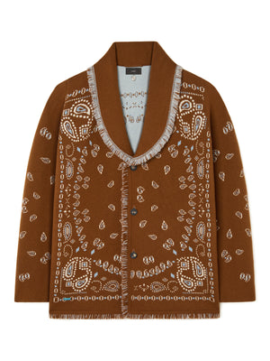 Bandana Jacquard Cardigan