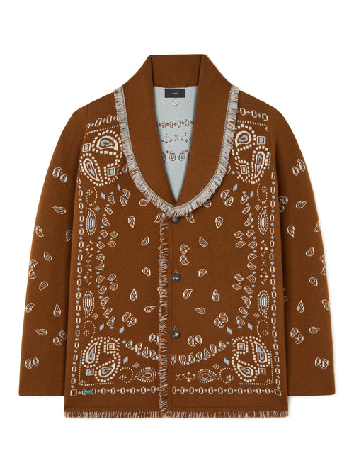Bandana Jacquard Cardigan