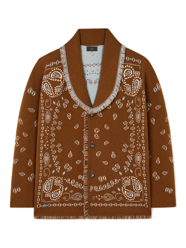Bandana Jacquard Cardigan