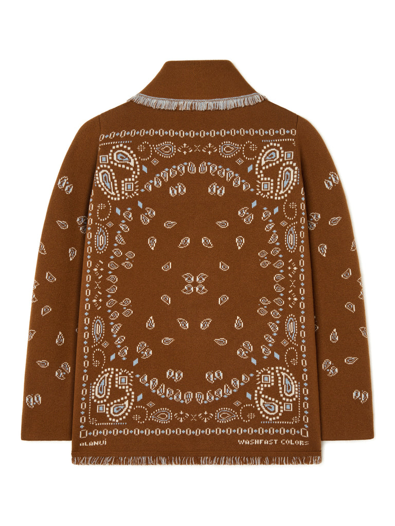 Bandana Jacquard Cardigan