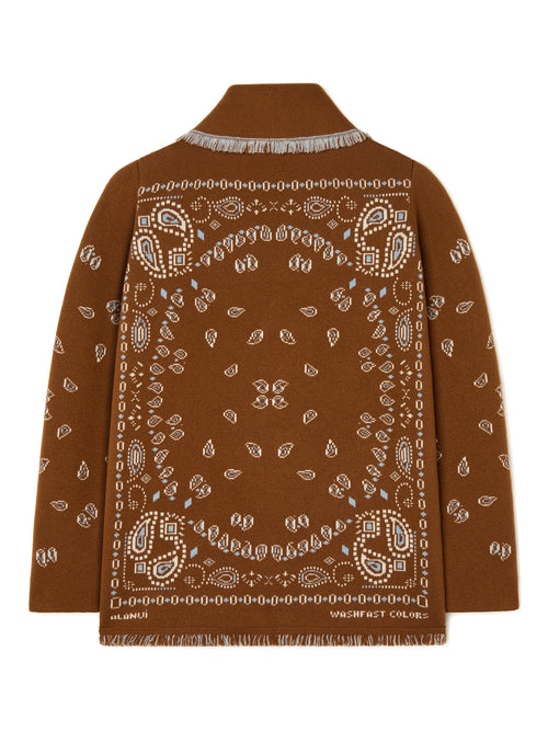 Bandana Jacquard Cardigan
