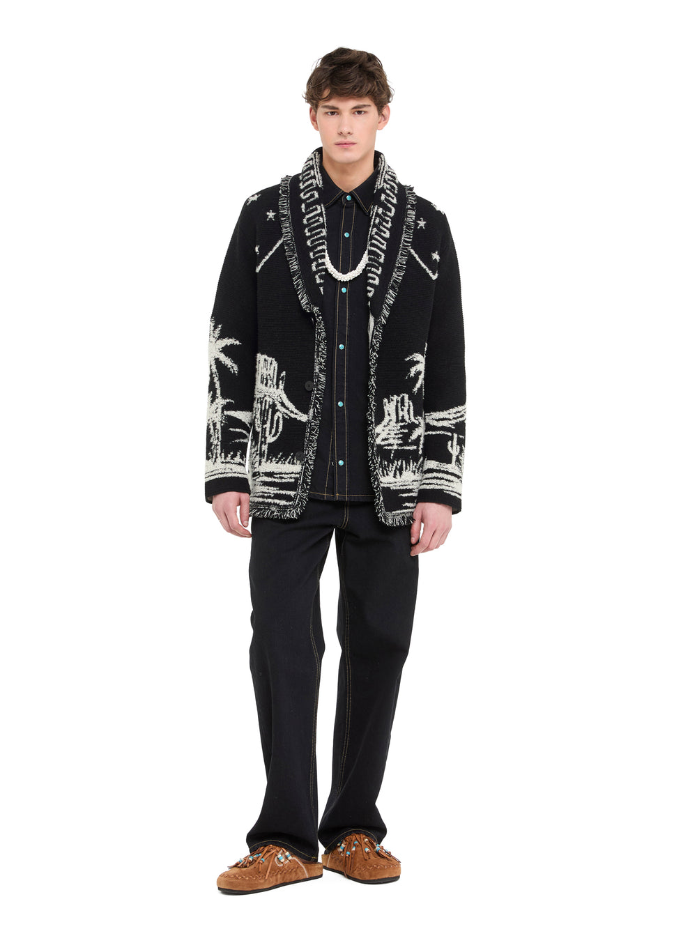 Alanui-The Cardigan-Man-Black/Chalk-LMHB039E26KNI006-2