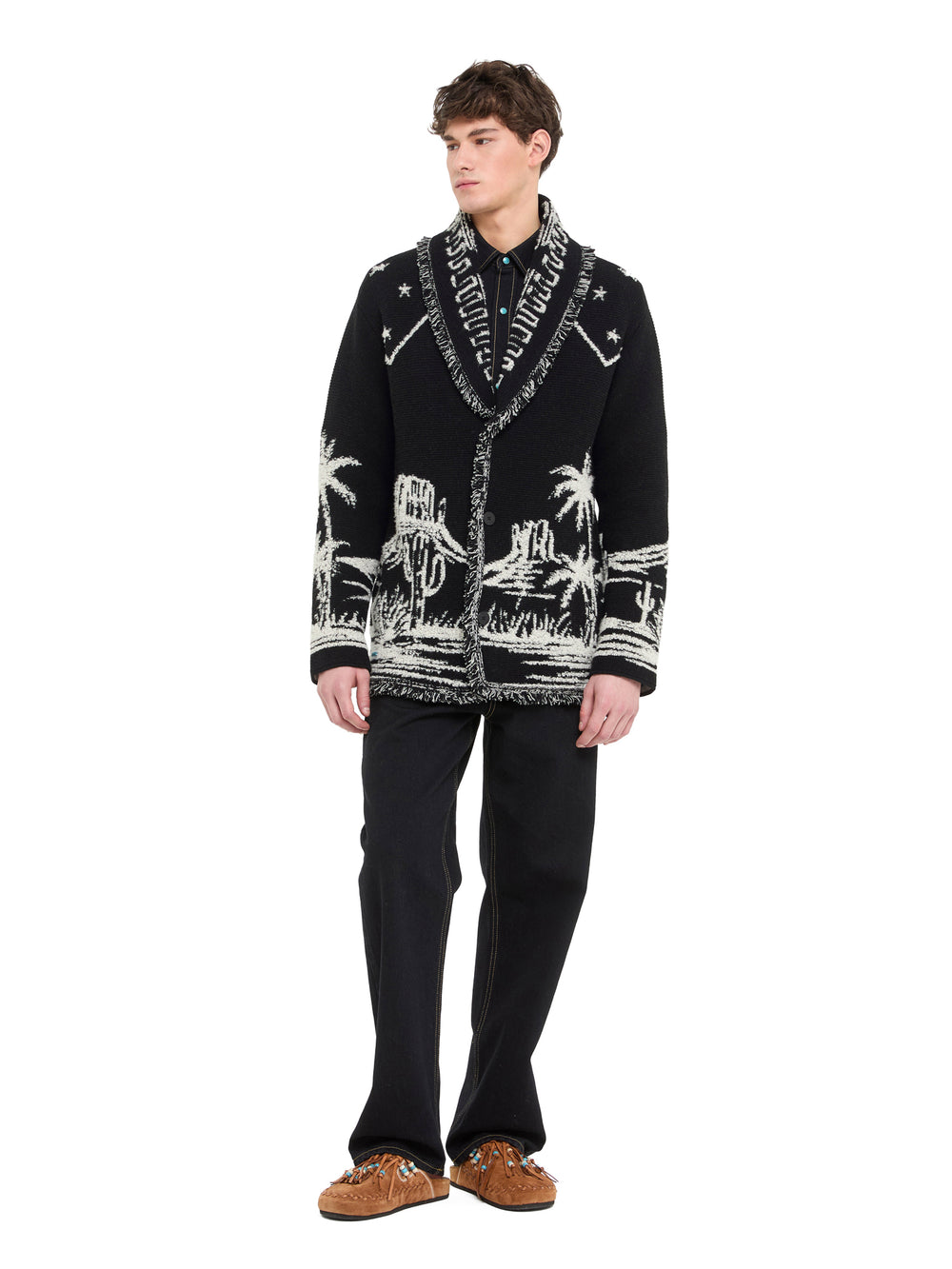 Alanui-The Cardigan-Man-Black/Chalk-LMHB039E26KNI006-4