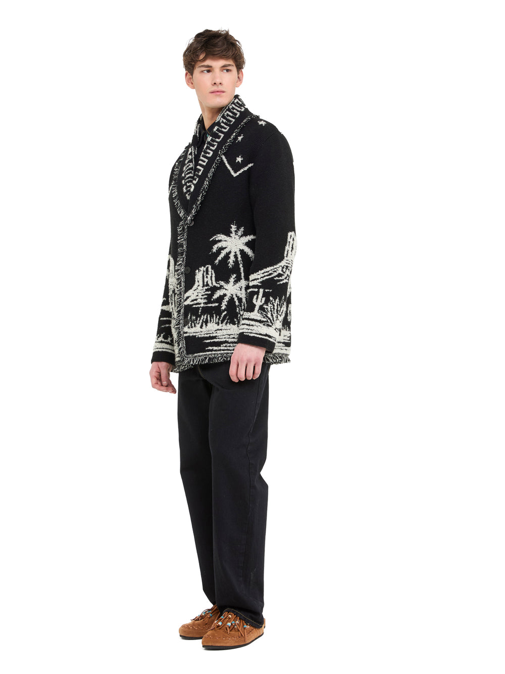 Alanui-The Cardigan-Man-Black/Chalk-LMHB039E26KNI006-5
