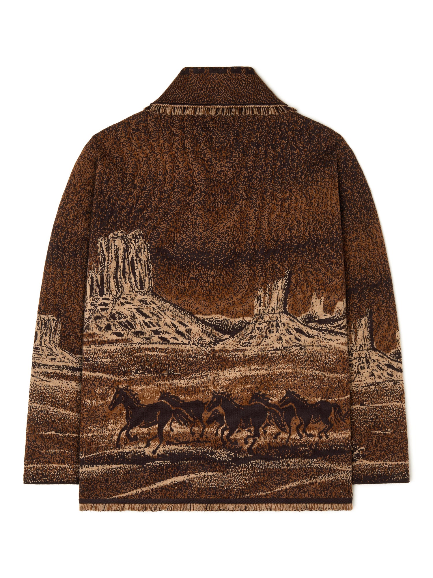 ALANUI Herren Cardigan Mountain カーディガン Wild Wild Cardigan Coffe/Multicolor | Alanui