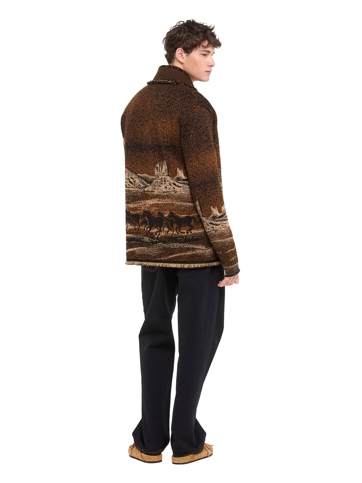 Wild Wild Cardigan Coffe/Multicolor | Alanui