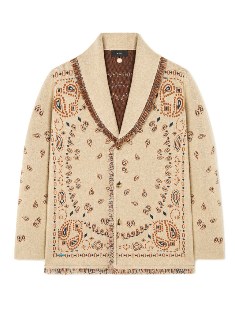 Bandana Jacquard Cardigan