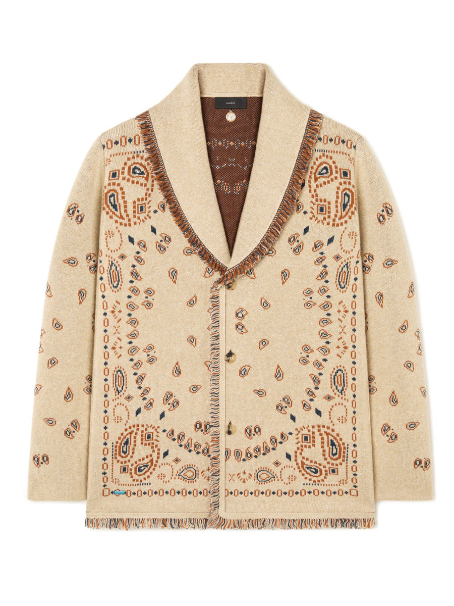 Bandana Jacquard Cardigan