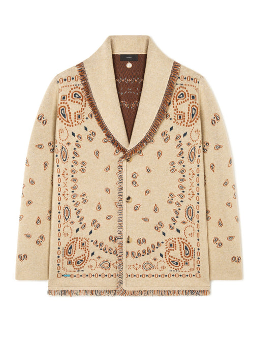 Bandana Jacquard Cardigan