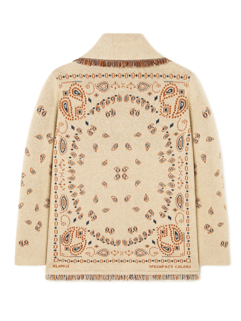 Bandana Jacquard Cardigan