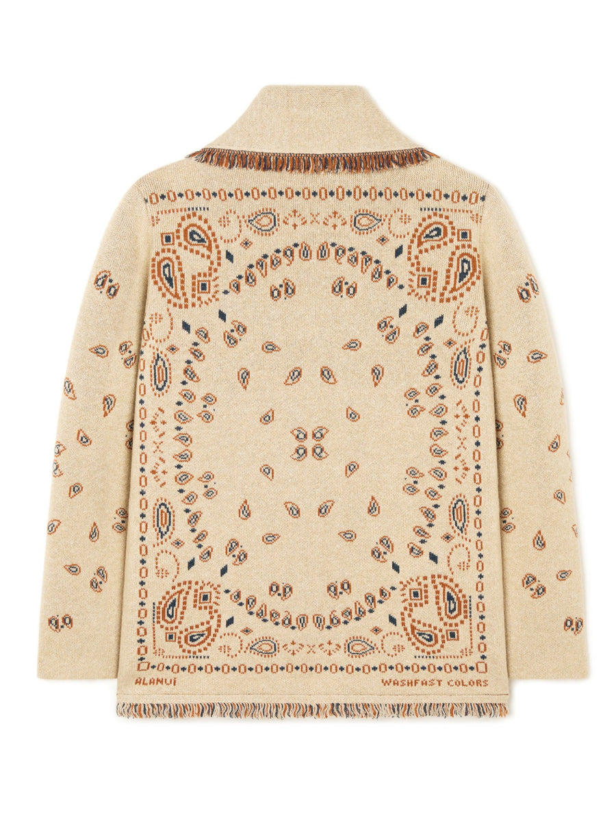 Bandana Jacquard Cardigan
