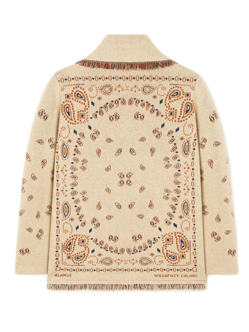 Bandana Jacquard Cardigan