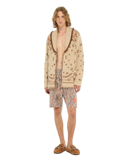 Bandana Jacquard Cardigan