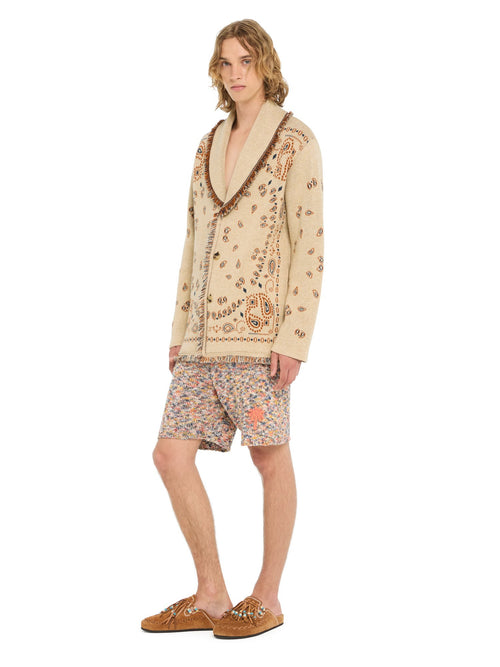 Bandana Jacquard Cardigan