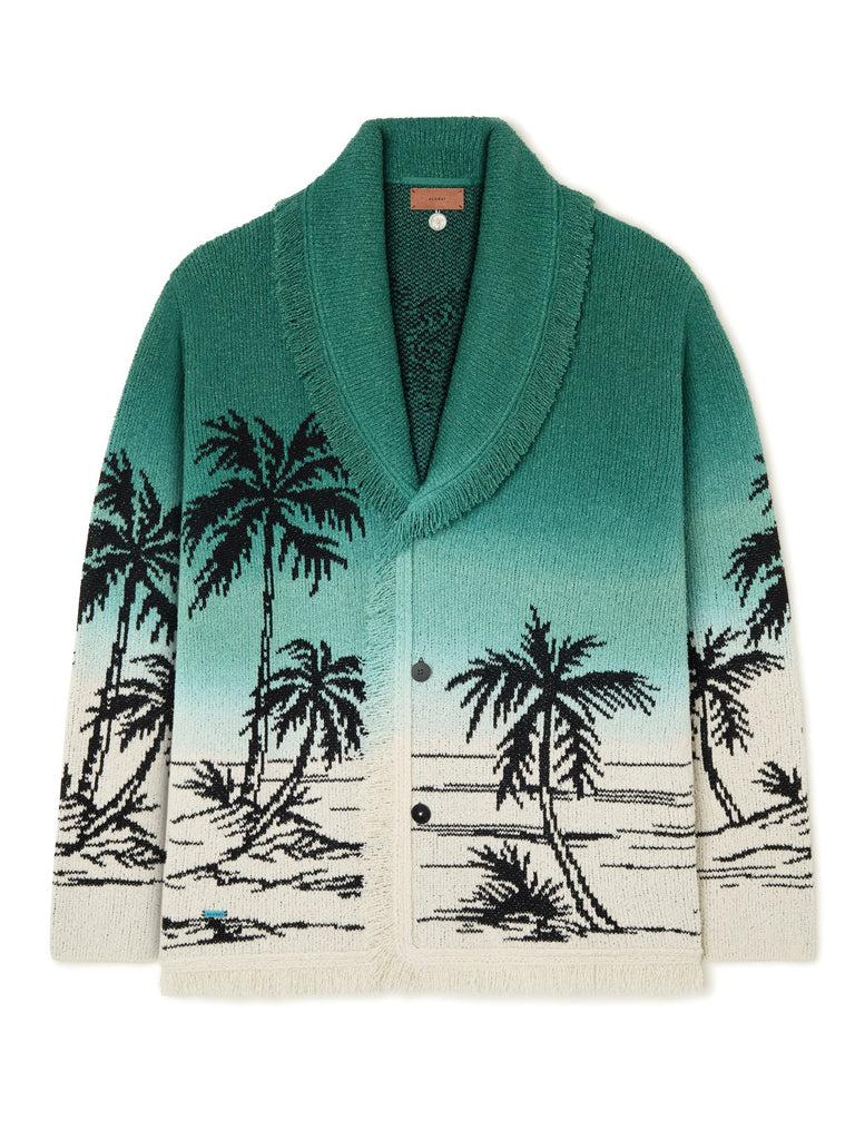 Alanui-The Cardigan-Man-Green Tide/Chalk-LMHB039R26 KNI004-1