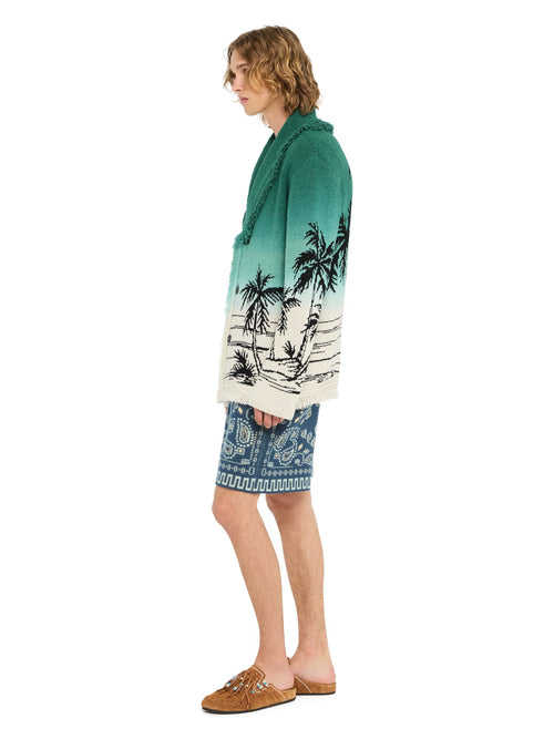Alanui-The Cardigan-Man-Green Tide/Chalk-LMHB039R26 KNI004-5