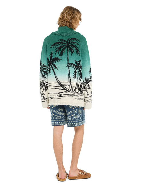 Alanui-The Cardigan-Man-Green Tide/Chalk-LMHB039R26 KNI004-6