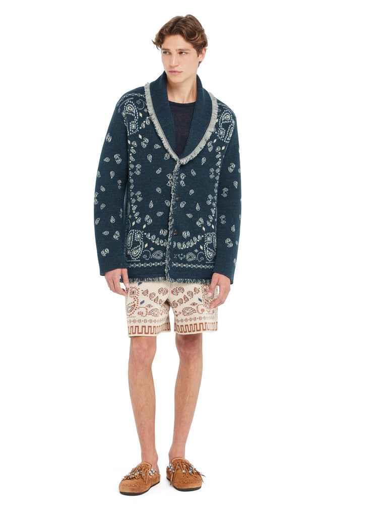 Bandana Jacquard Cardigan