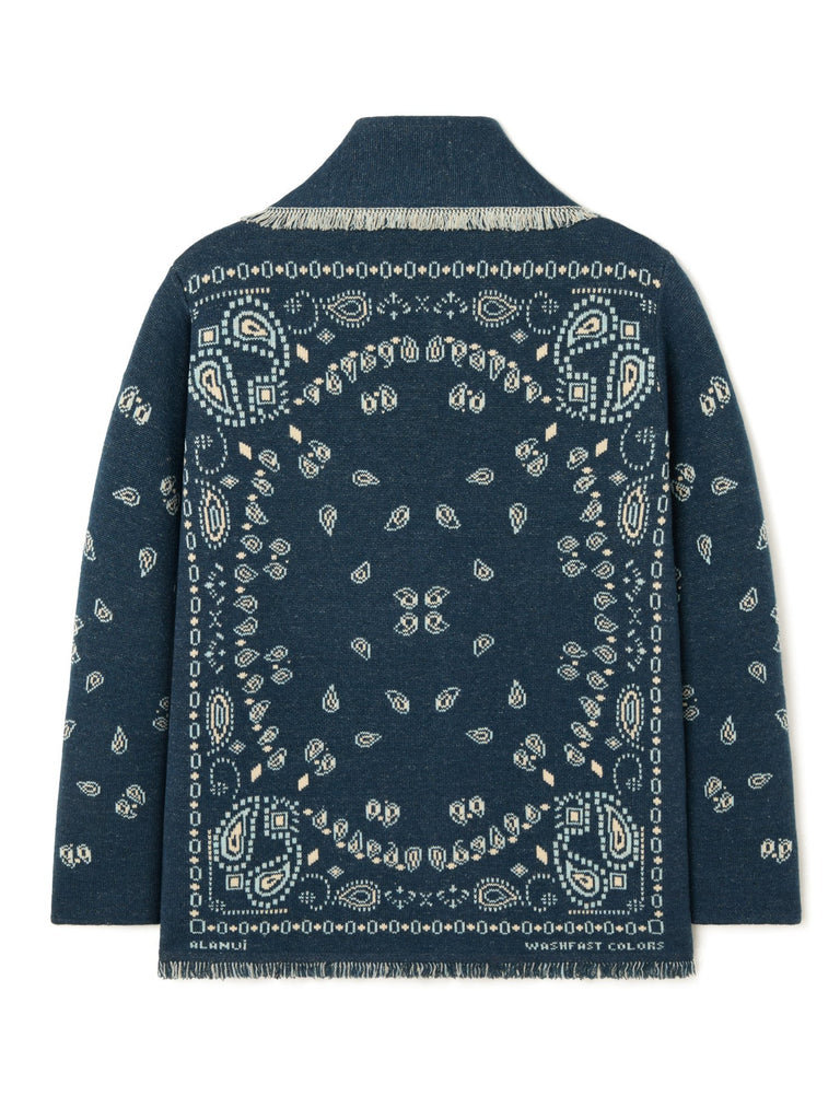Bandana Jacquard Cardigan
