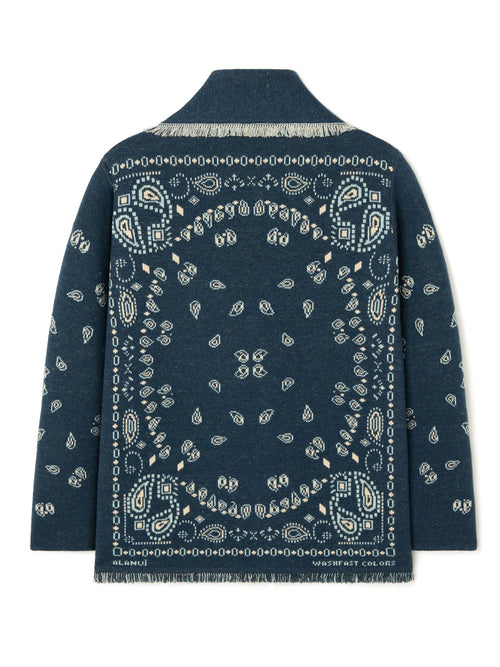 Bandana Jacquard Cardigan