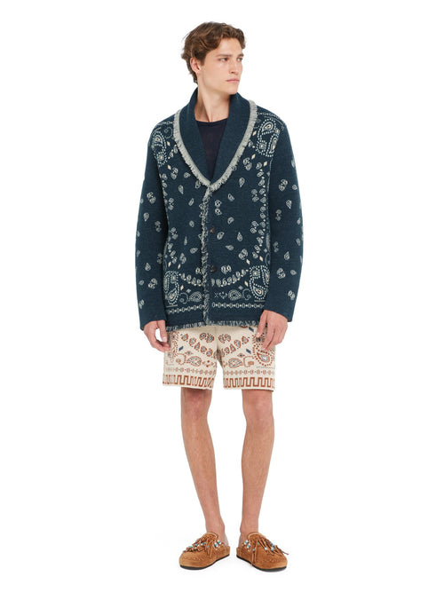 Bandana Jacquard Cardigan