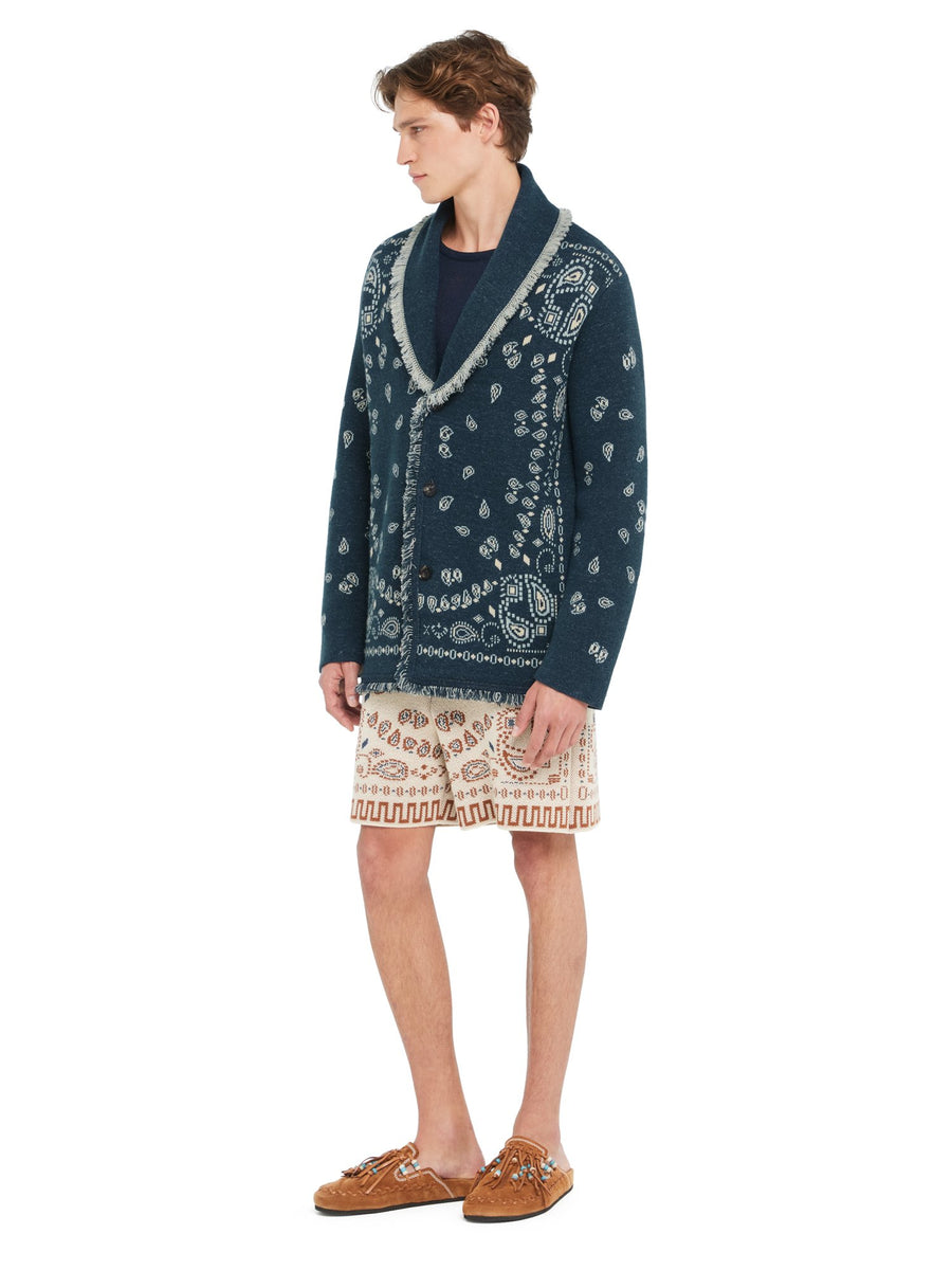 Bandana Jacquard Cardigan