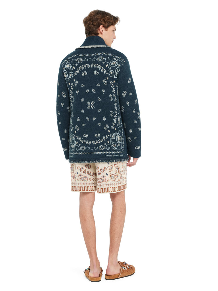 Bandana Jacquard Cardigan