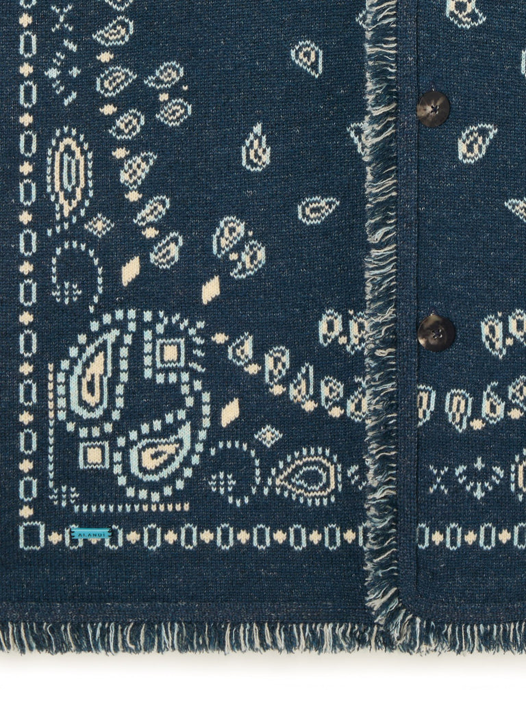 Bandana Jacquard Cardigan