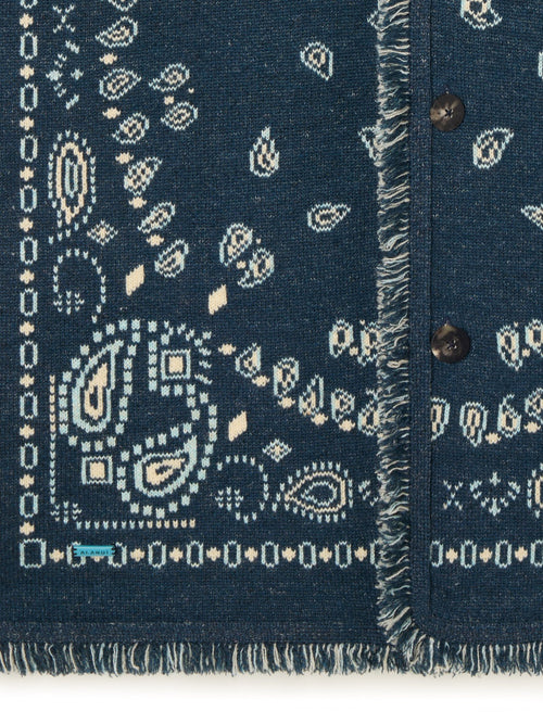 Bandana Jacquard Cardigan