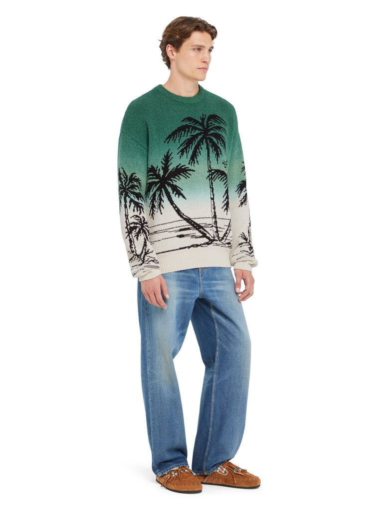 Alanui-Sweaters-Man-Green Tide/Chalk-LMHE033R26 KNI004-5