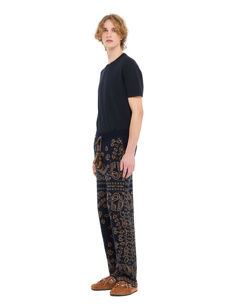 Bandana Jacquard Pants