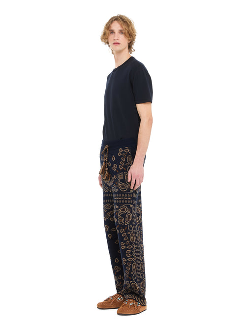 Bandana Jacquard Pants