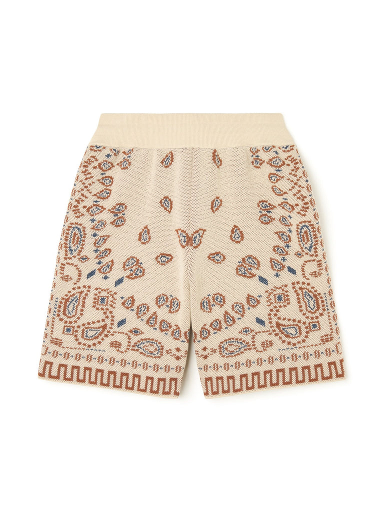 Cotton Piquet Bandana Bermuda