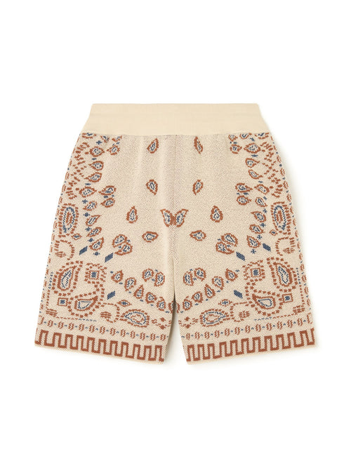 Cotton Piquet Bandana Bermuda