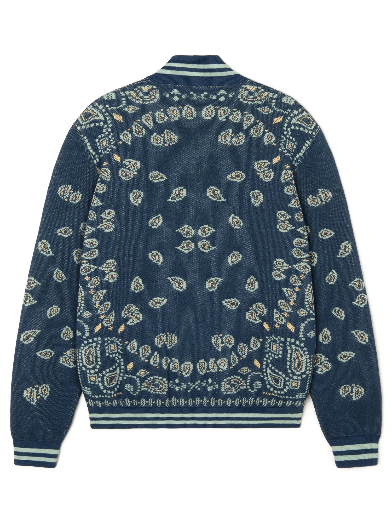 Bandana Piquet Jacquard Bomber Jacket