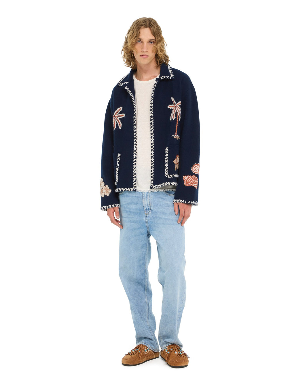 Alanui-Coats & Jackets-Man-Deep Blue-LMHQ002R26 KNI001-3